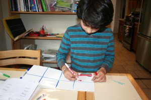  Boy 1 making a comic book